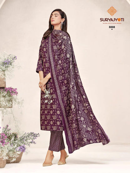 Poshak Vol 8 Suryajyoti Readymade Cotton Pant Suits Wholesale Price
