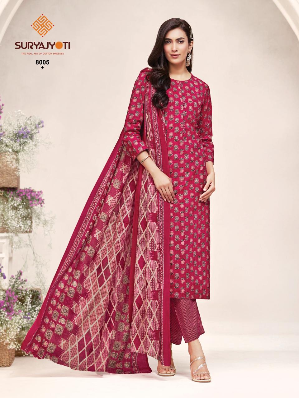 Poshak Vol 8 Suryajyoti Readymade Cotton Pant Suits Wholesale Price