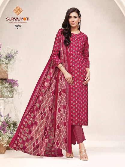 Poshak Vol 8 Suryajyoti Readymade Cotton Pant Suits Wholesale Price