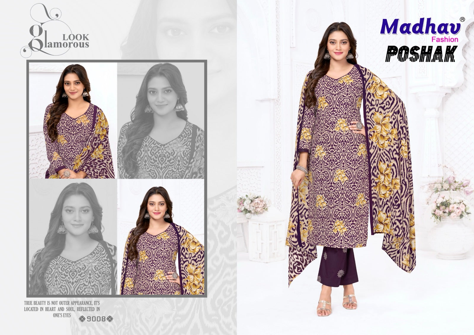 Poshak Vol 9 Madhav Fashion Cotton Dress Material Manufacturer Gujarat