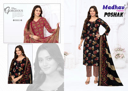 Poshak Vol 9 Madhav Fashion Cotton Dress Material Manufacturer Gujarat