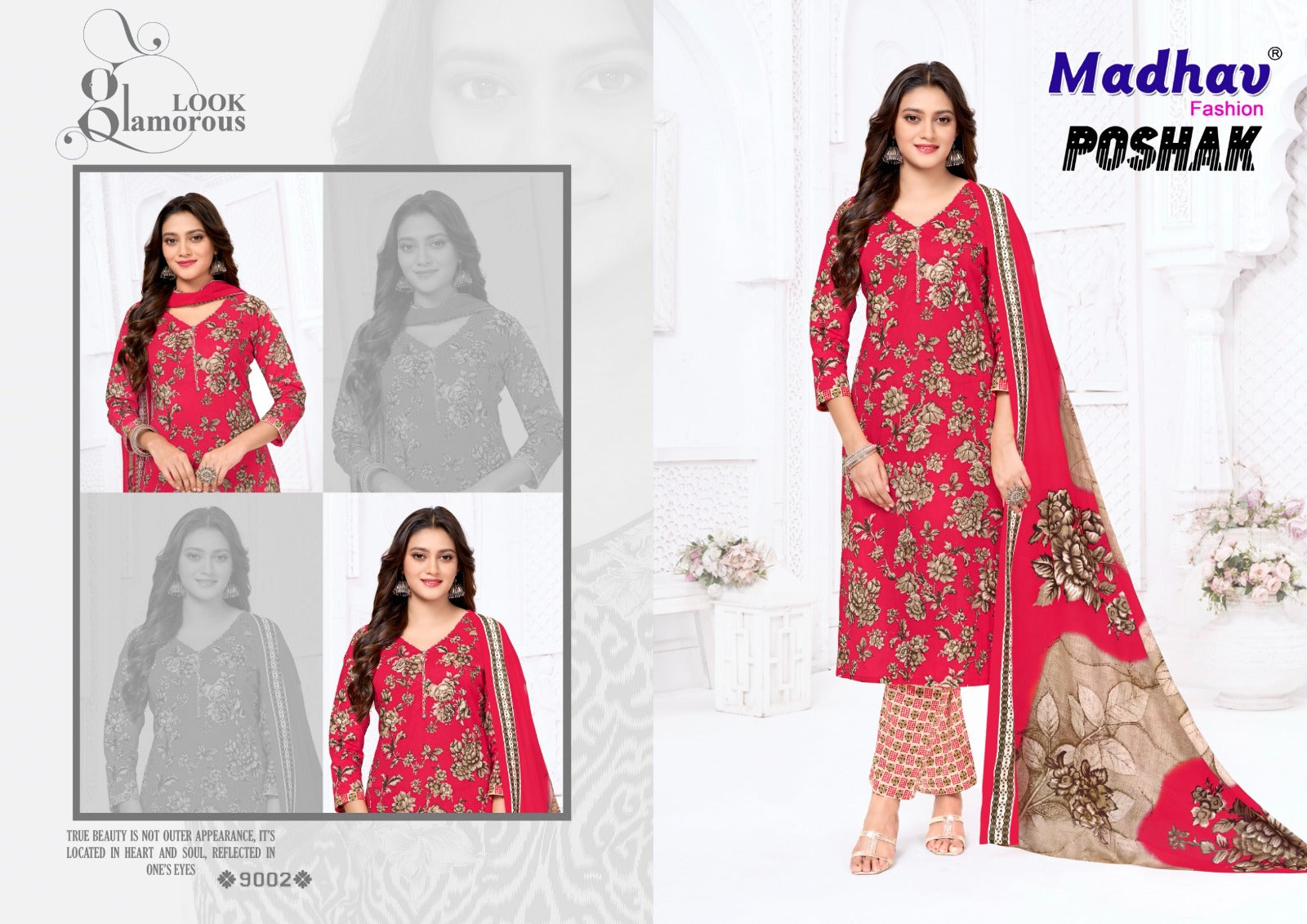 Poshak Vol 9 Madhav Fashion Cotton Dress Material Manufacturer Gujarat