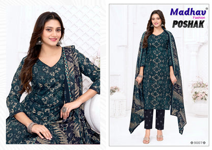 Poshak Vol 9 Madhav Fashion Cotton Dress Material Manufacturer Gujarat