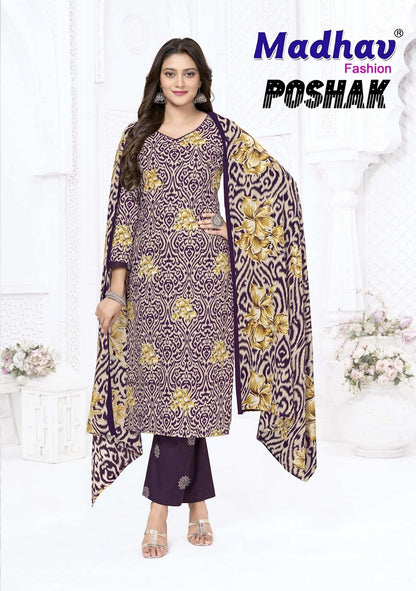 Poshak Vol 9 Madhav Fashion Readymade Cotton Pant Suits Wholesale Price
