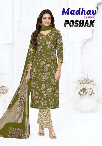 Poshak Vol 9 Madhav Fashion Readymade Cotton Pant Suits Wholesale Price