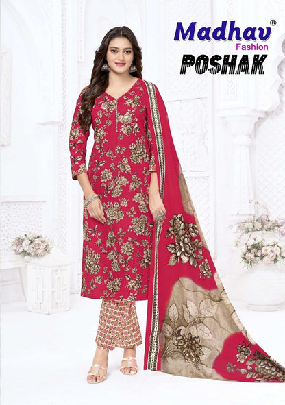 Poshak Vol 9 Madhav Fashion Readymade Cotton Pant Suits Wholesale Price