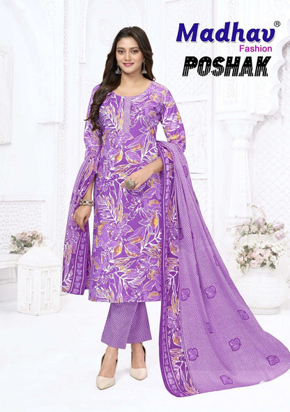 Poshak Vol 9 Madhav Fashion Readymade Cotton Pant Suits Wholesale Price