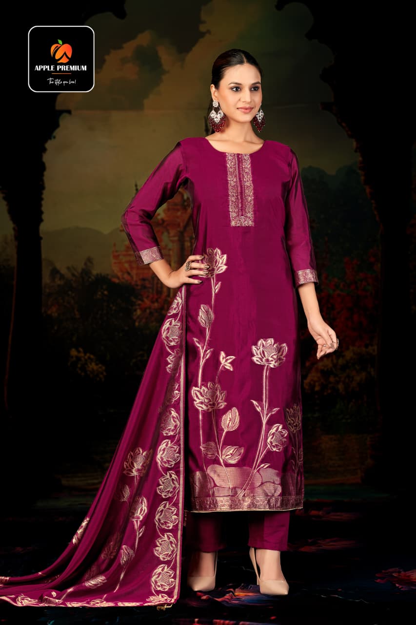 Poshmi Apple Premium Premium Viscose Pant Style Suits Supplier Gujarat