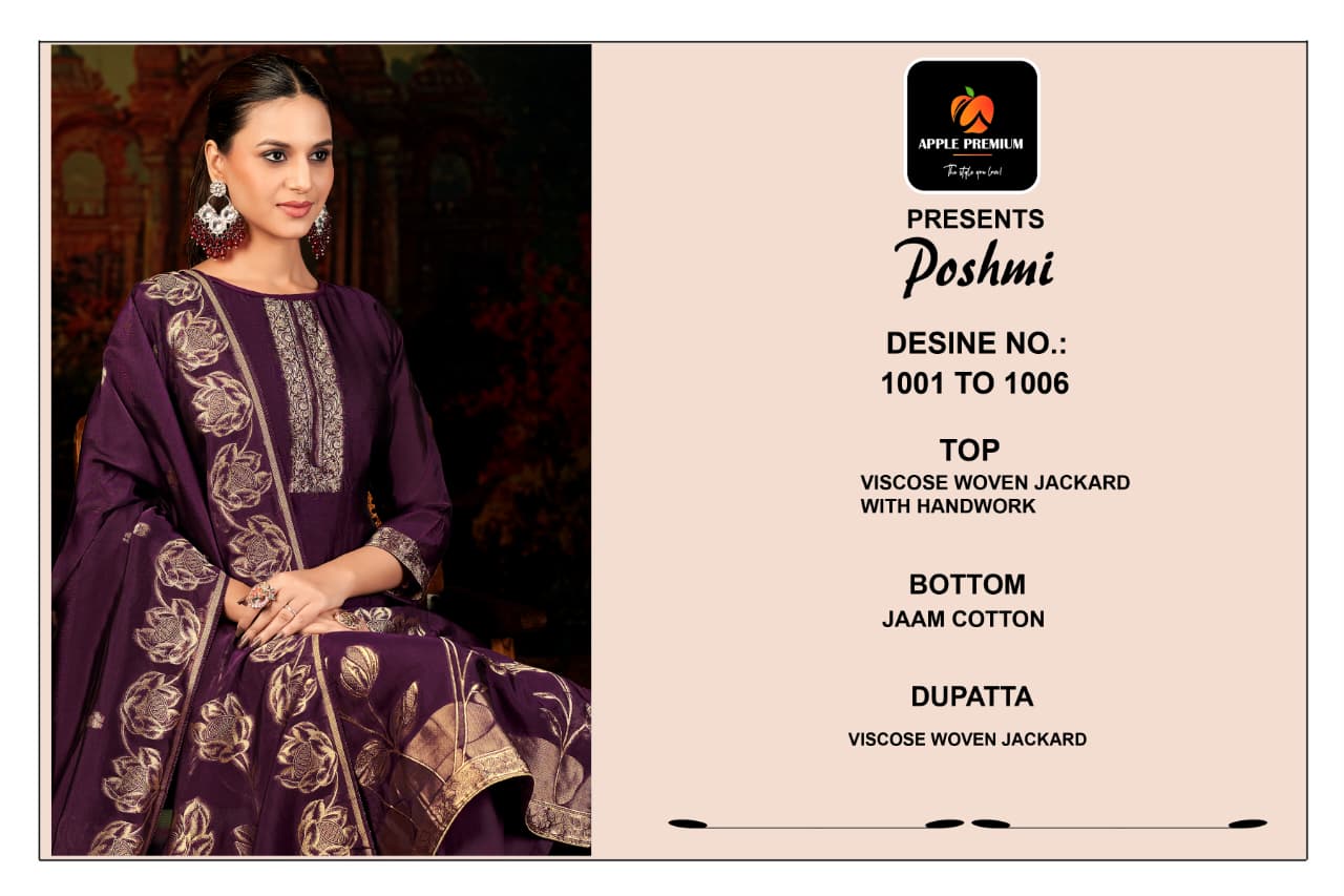 Poshmi Apple Premium Premium Viscose Pant Style Suits Supplier Gujarat