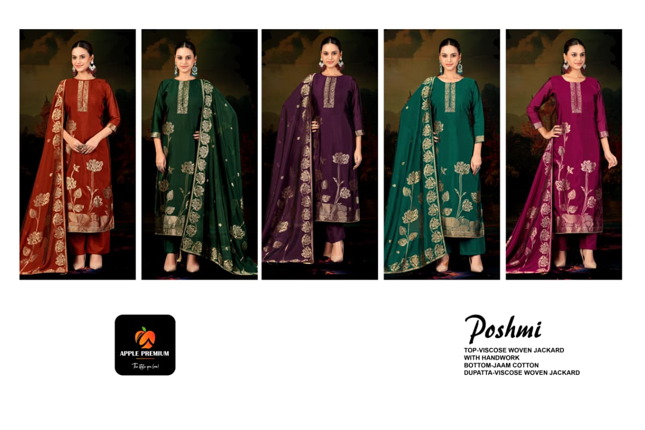 Poshmi Apple Premium Premium Viscose Pant Style Suits Supplier Gujarat