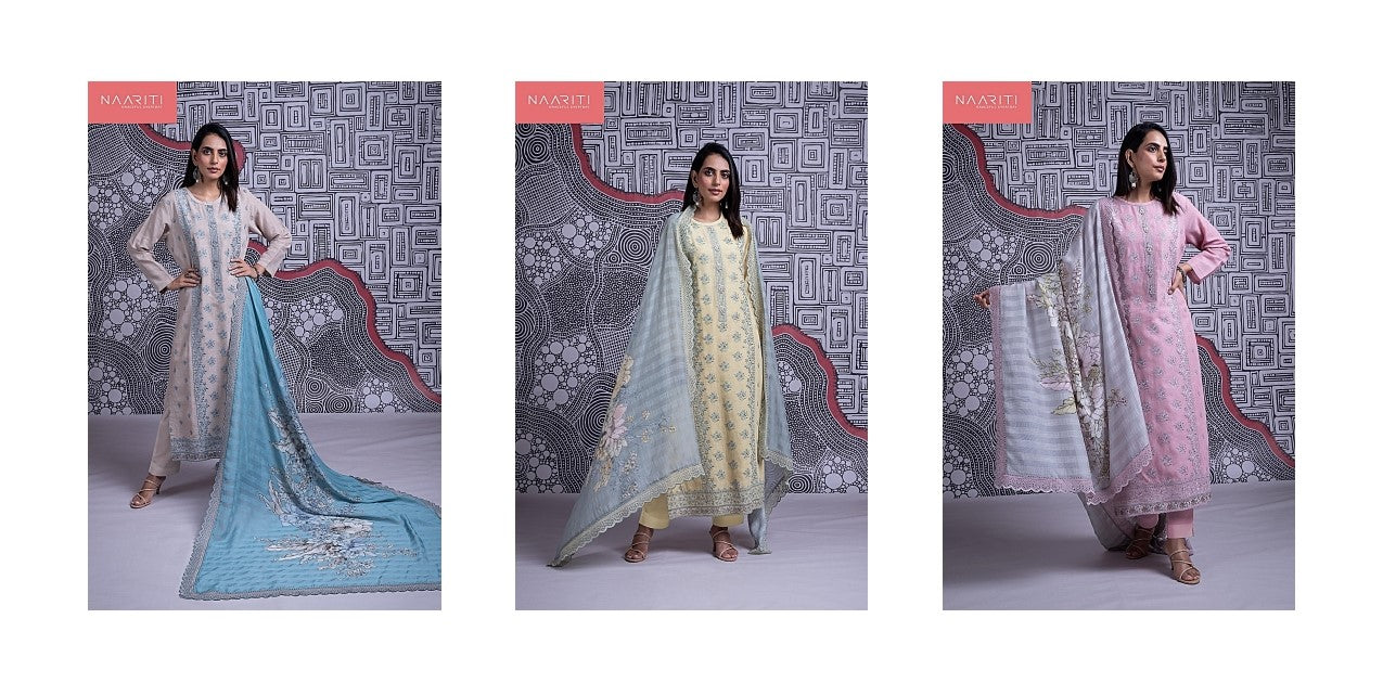 Poshmi Naariti Cotton Pant Style Suits Wholesaler