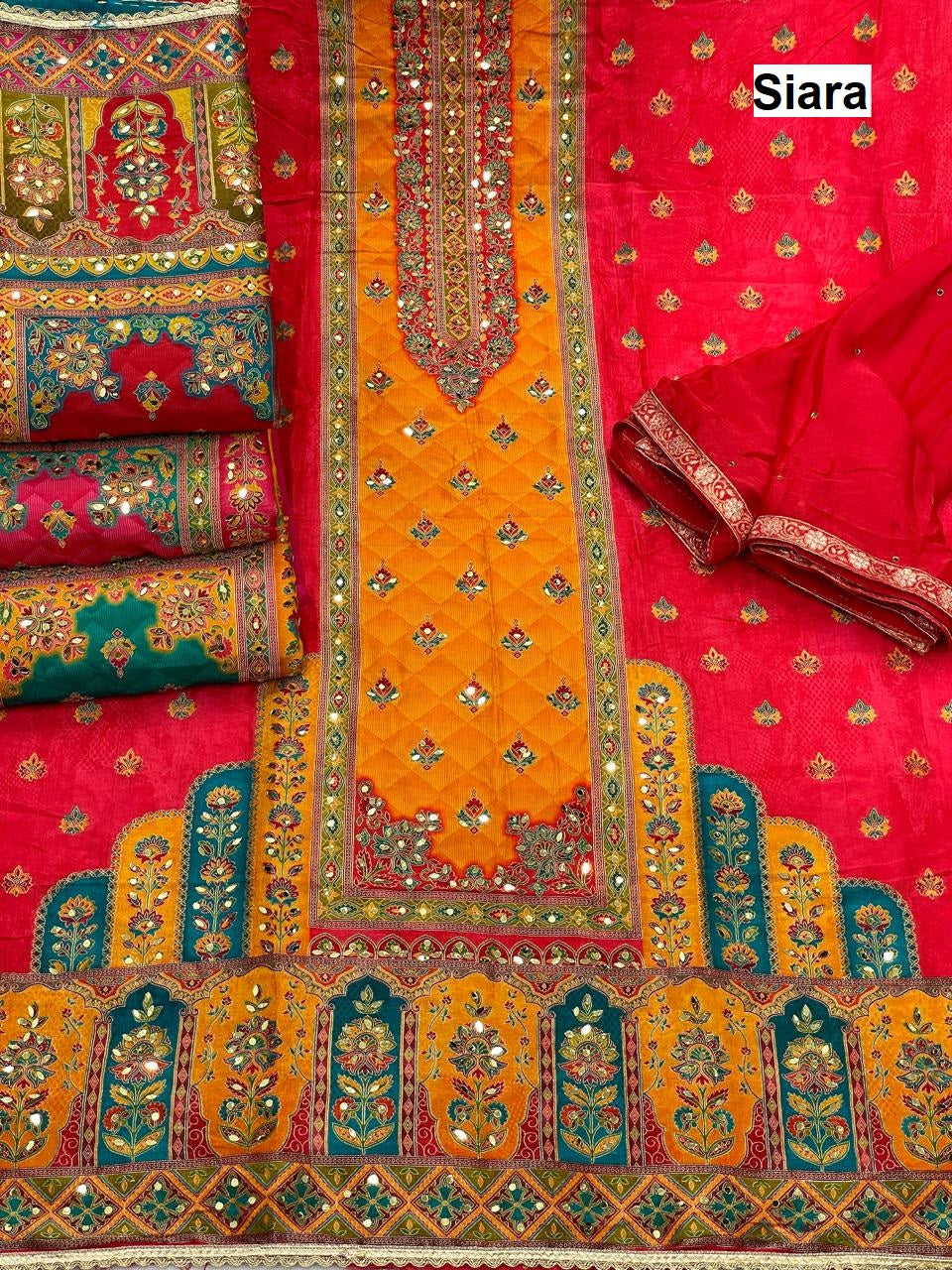 Position Print 10 Siara Dola Salwar Suits Supplier Gujarat