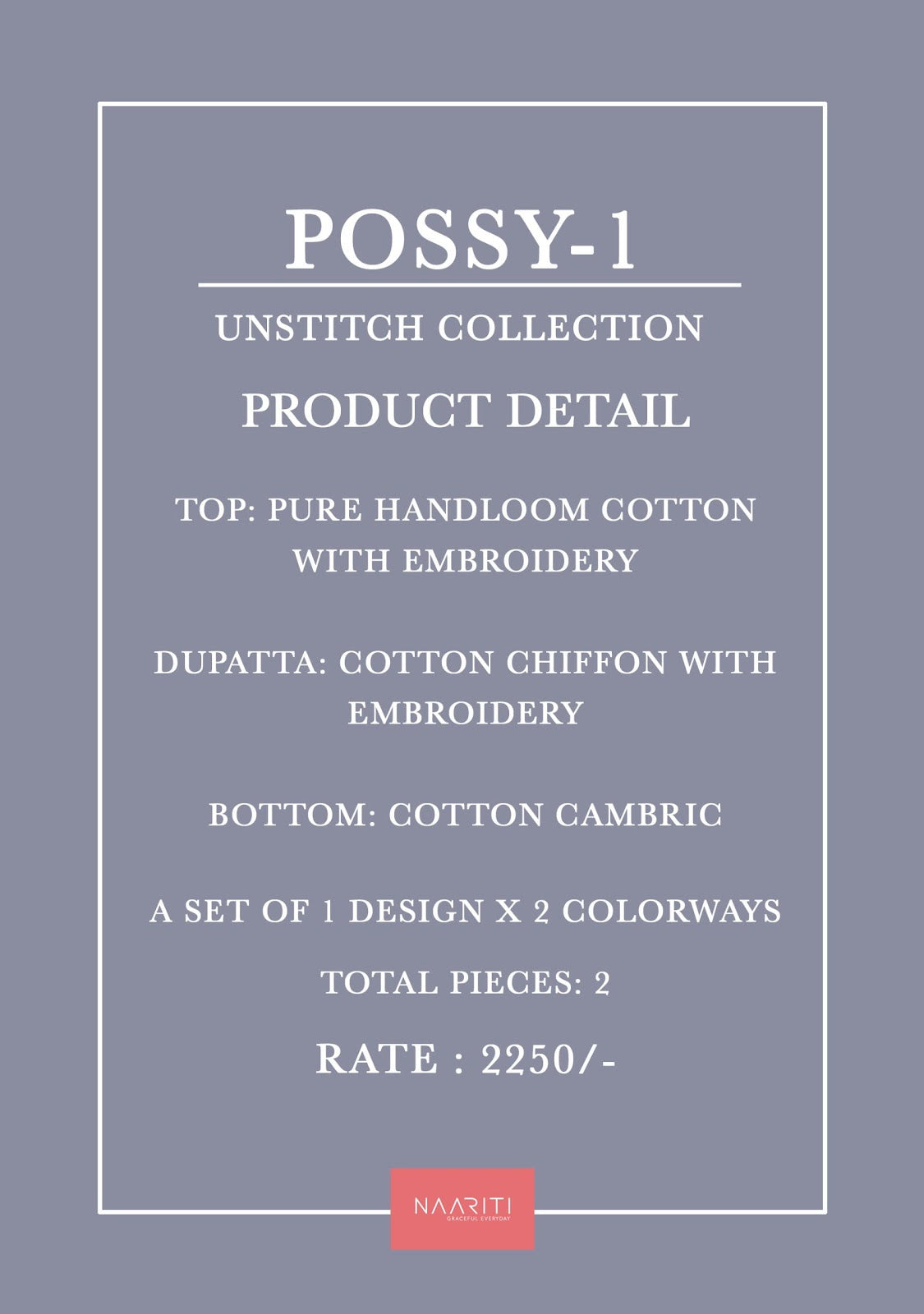Possy 1 Naariti Handloom Pant Style Suits Manufacturer Ahmedabad