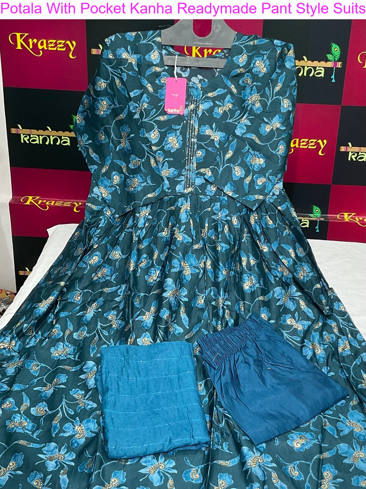 Potala With Pocket Kanha Vetican Readymade Pant Style Suits Manufacturer