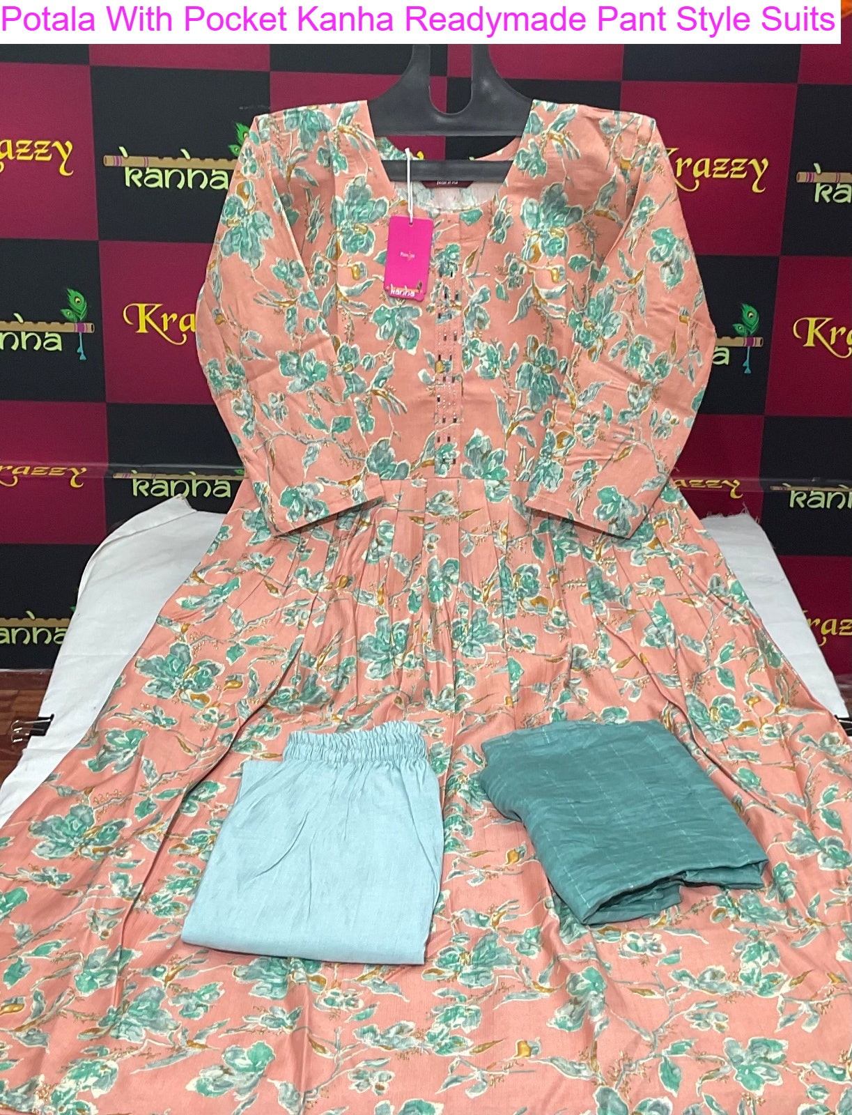 Potala With Pocket Kanha Vetican Readymade Pant Style Suits Manufacturer