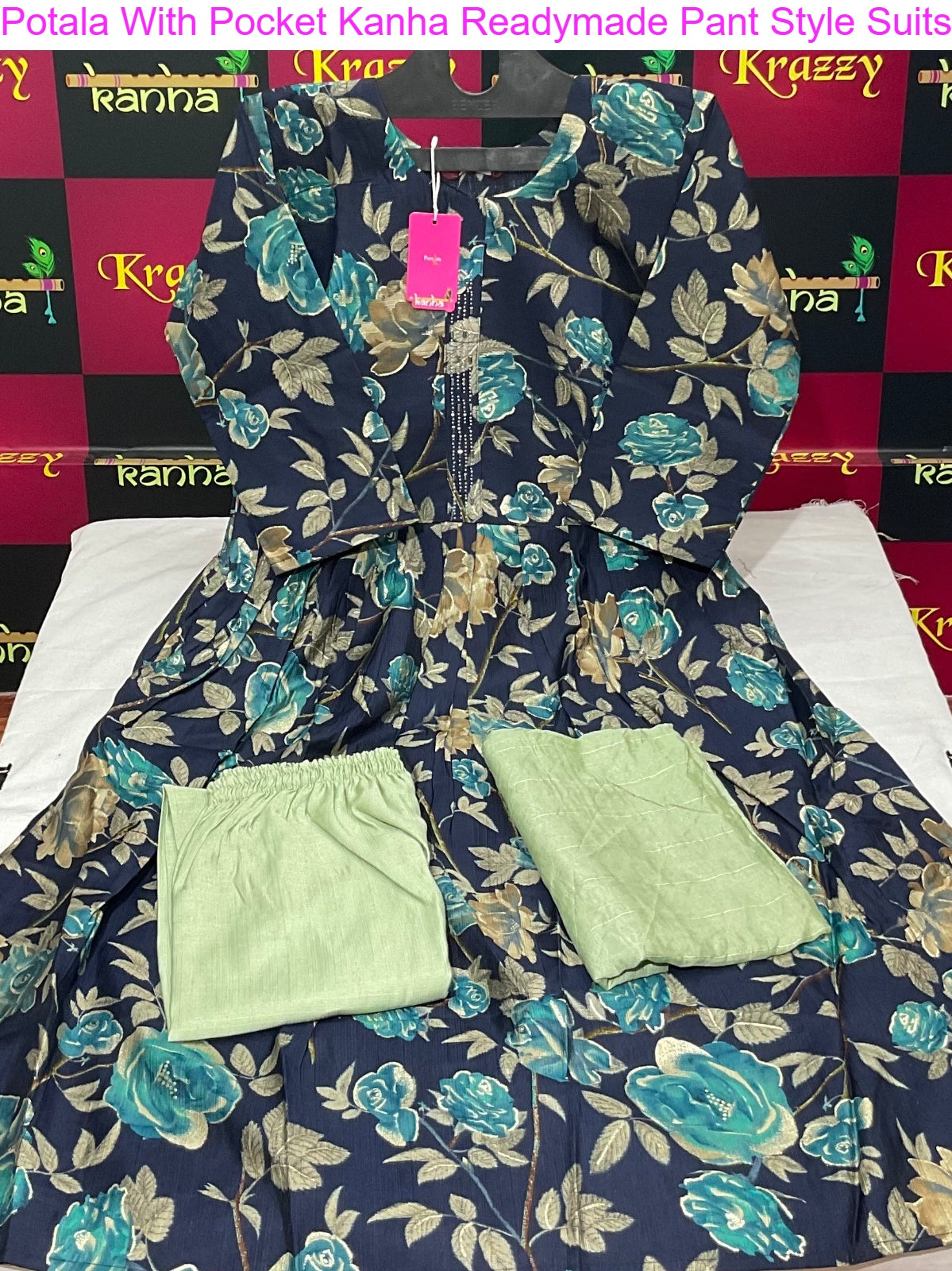 Potala With Pocket Kanha Vetican Readymade Pant Style Suits Manufacturer