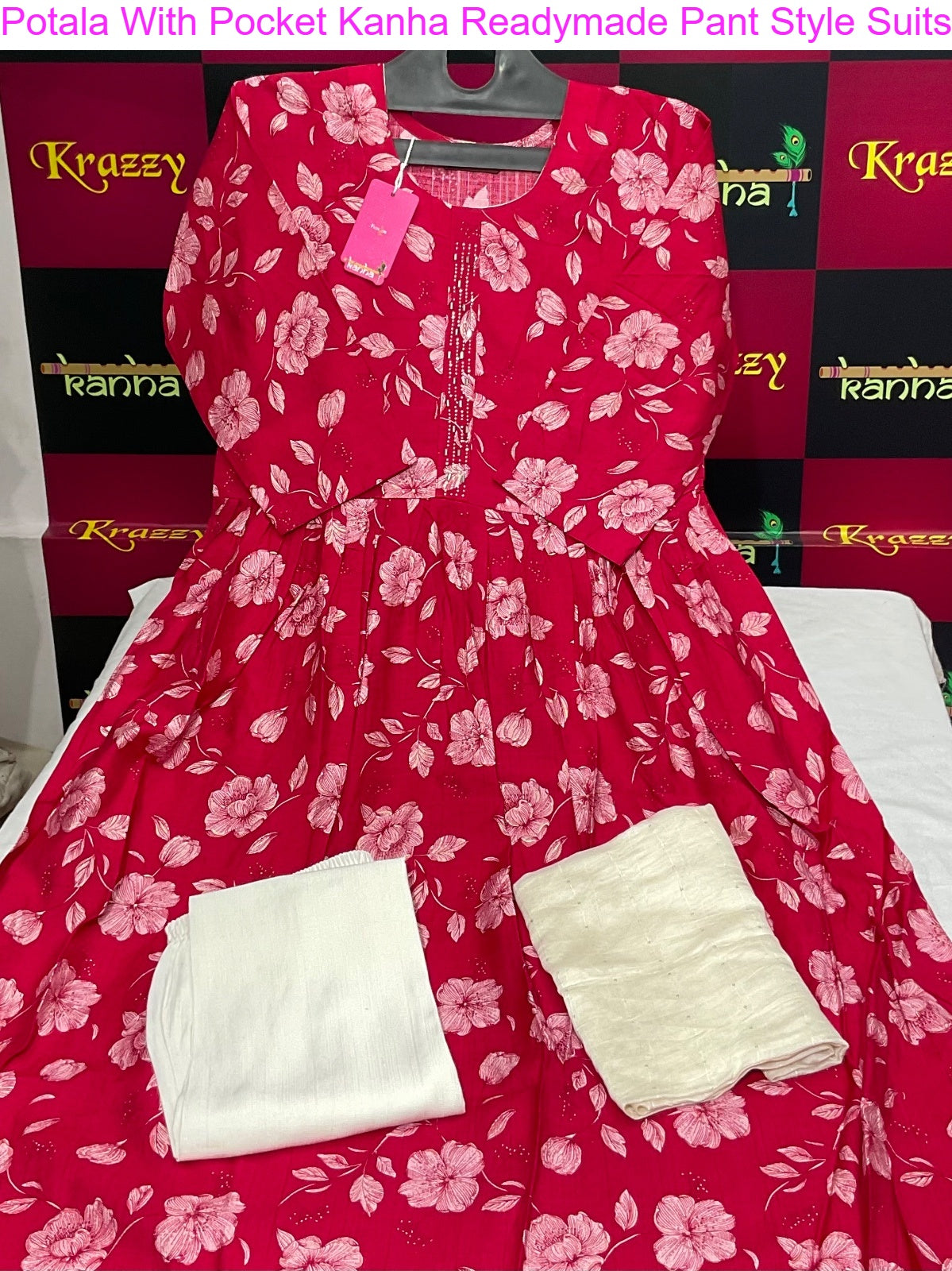 Potala With Pocket Kanha Vetican Readymade Pant Style Suits Manufacturer