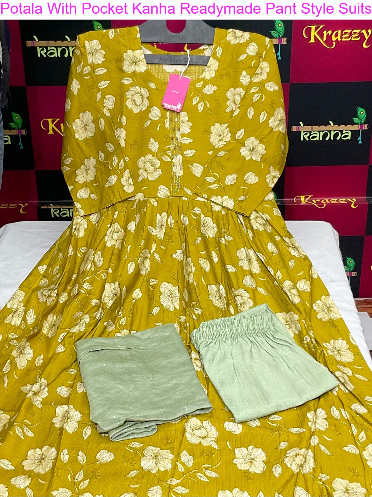 Potala With Pocket Kanha Vetican Readymade Pant Style Suits Manufacturer