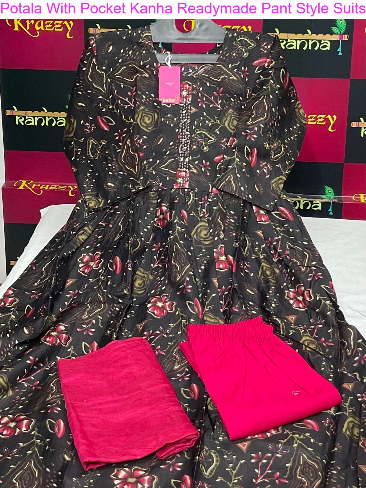 Potala With Pocket Kanha Vetican Readymade Pant Style Suits Manufacturer