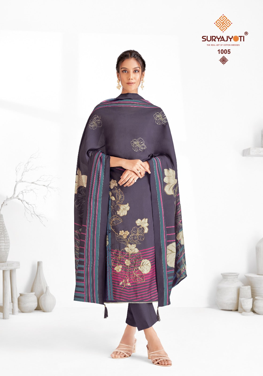 Prabha Vol 1 Suryajyoti Modal Pant Style Suits Wholesaler India