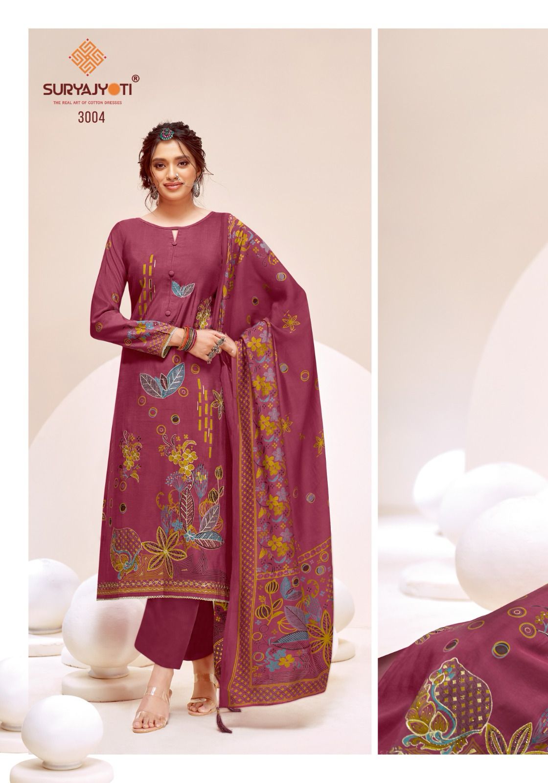 Prabha Vol 3 Suryajyoti Modal Pant Style Suits Supplier Gujarat