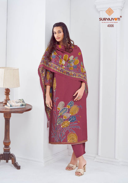 Prabha Vol 4 Suryajyoti Modal Pant Style Suits Manufacturer