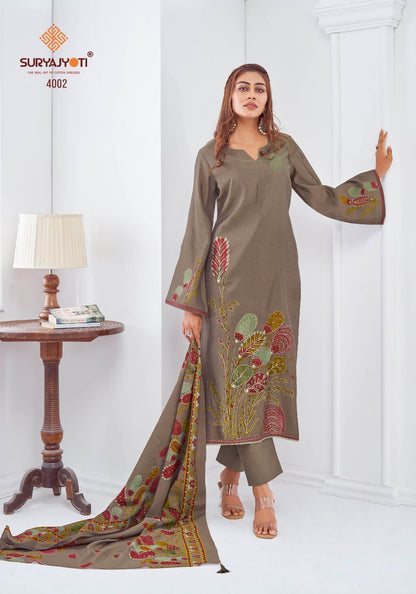 Prabha Vol 4 Suryajyoti Modal Pant Style Suits Manufacturer