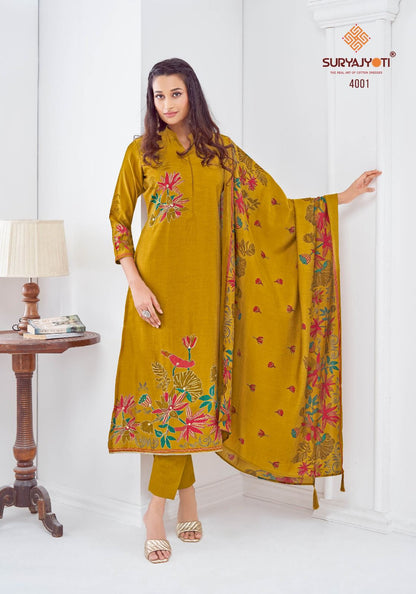 Prabha Vol 4 Suryajyoti Modal Pant Style Suits Manufacturer