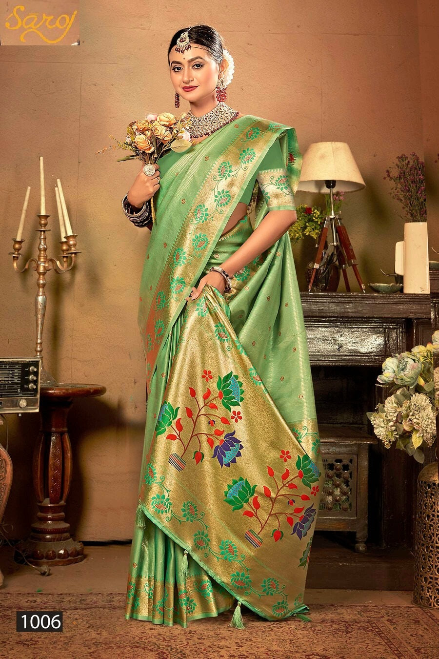 Prabhadevi Paithani Vol 1 Saroj Silk Sarees Wholesale Rate