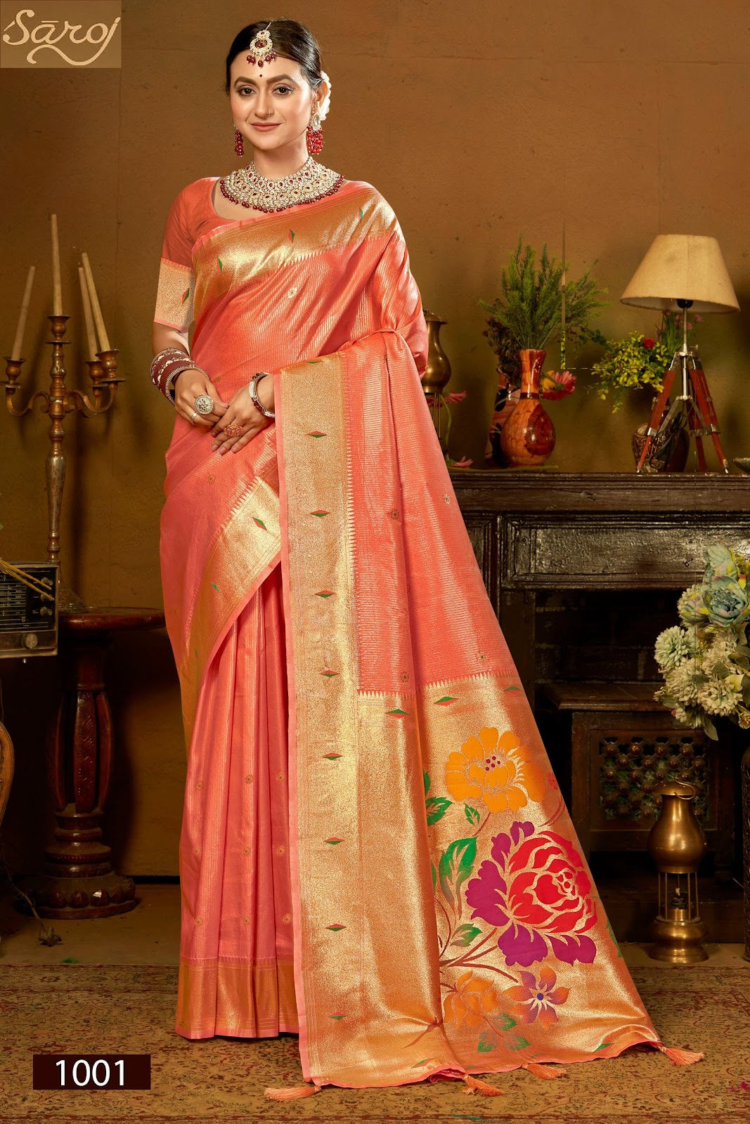 Prabhadevi Paithani Vol 2 Saroj Silk Sarees Wholesaler