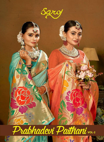 Prabhadevi Paithani Vol 2 Saroj Silk Sarees Wholesaler