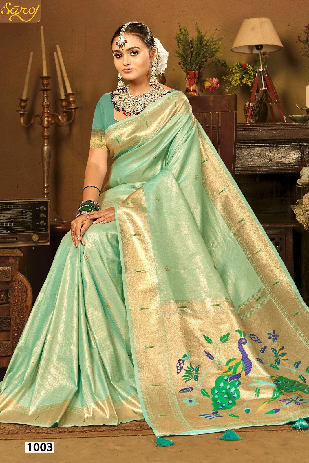 Prabhadevi Paithani Vol 3 Saroj Silk Sarees Exporter