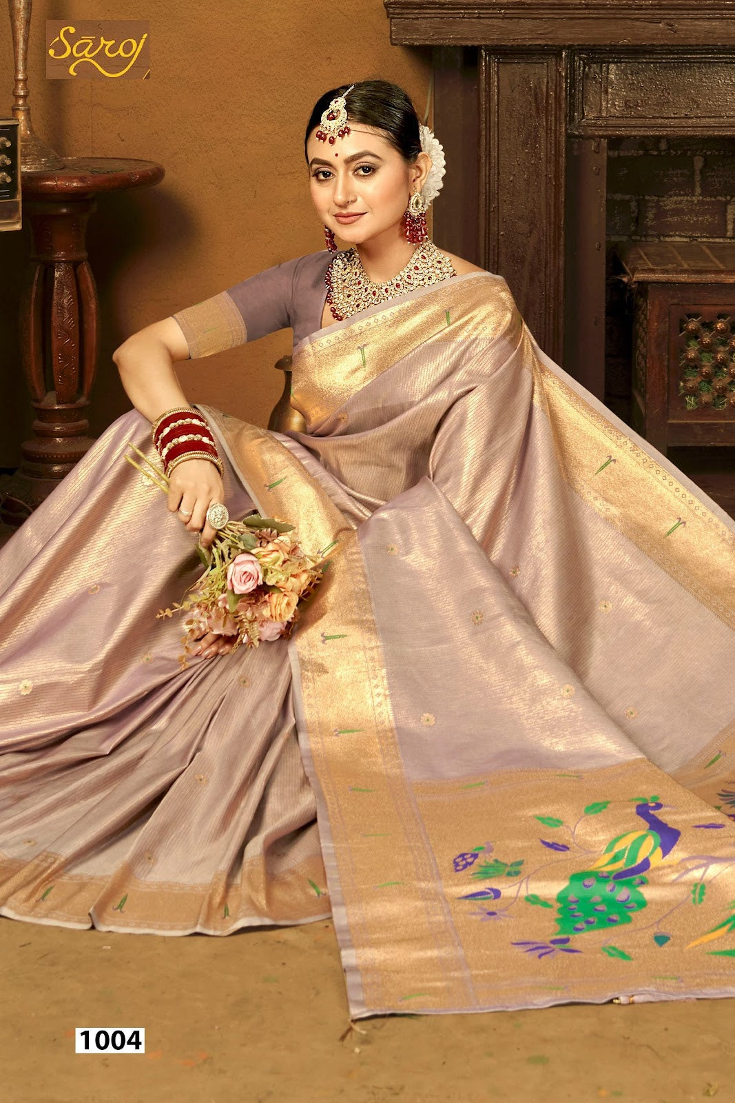 Prabhadevi Paithani Vol 3 Saroj Silk Sarees Exporter