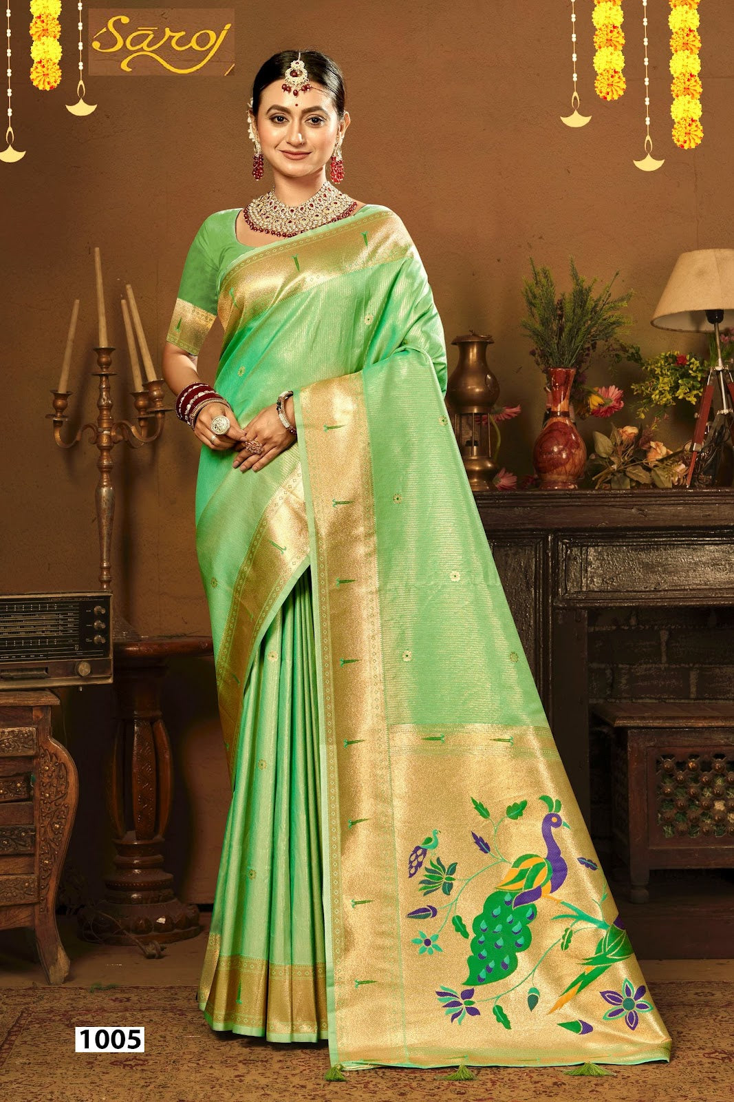 Prabhadevi Paithani Vol 3 Saroj Silk Sarees Exporter