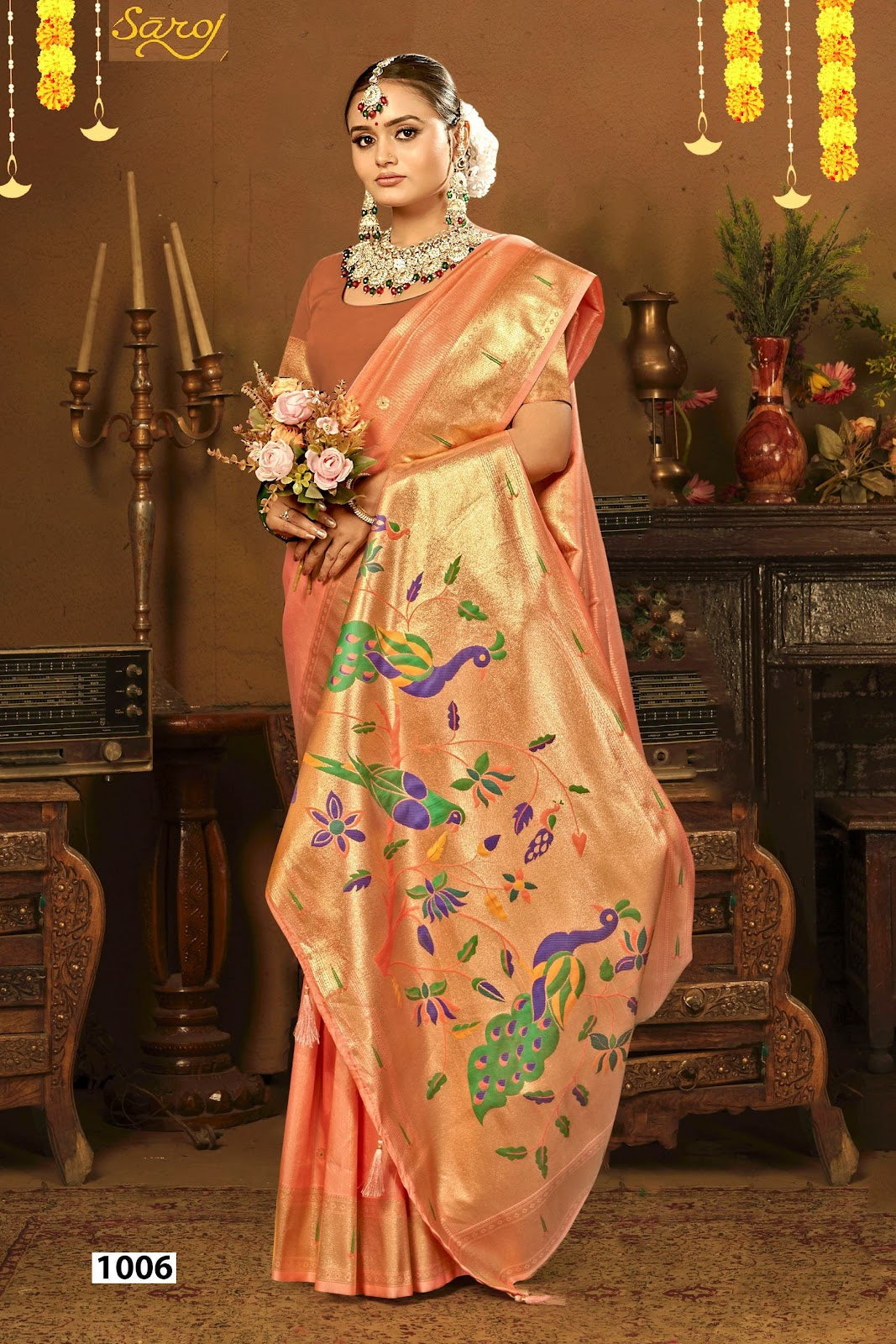 Prabhadevi Paithani Vol 3 Saroj Silk Sarees Exporter