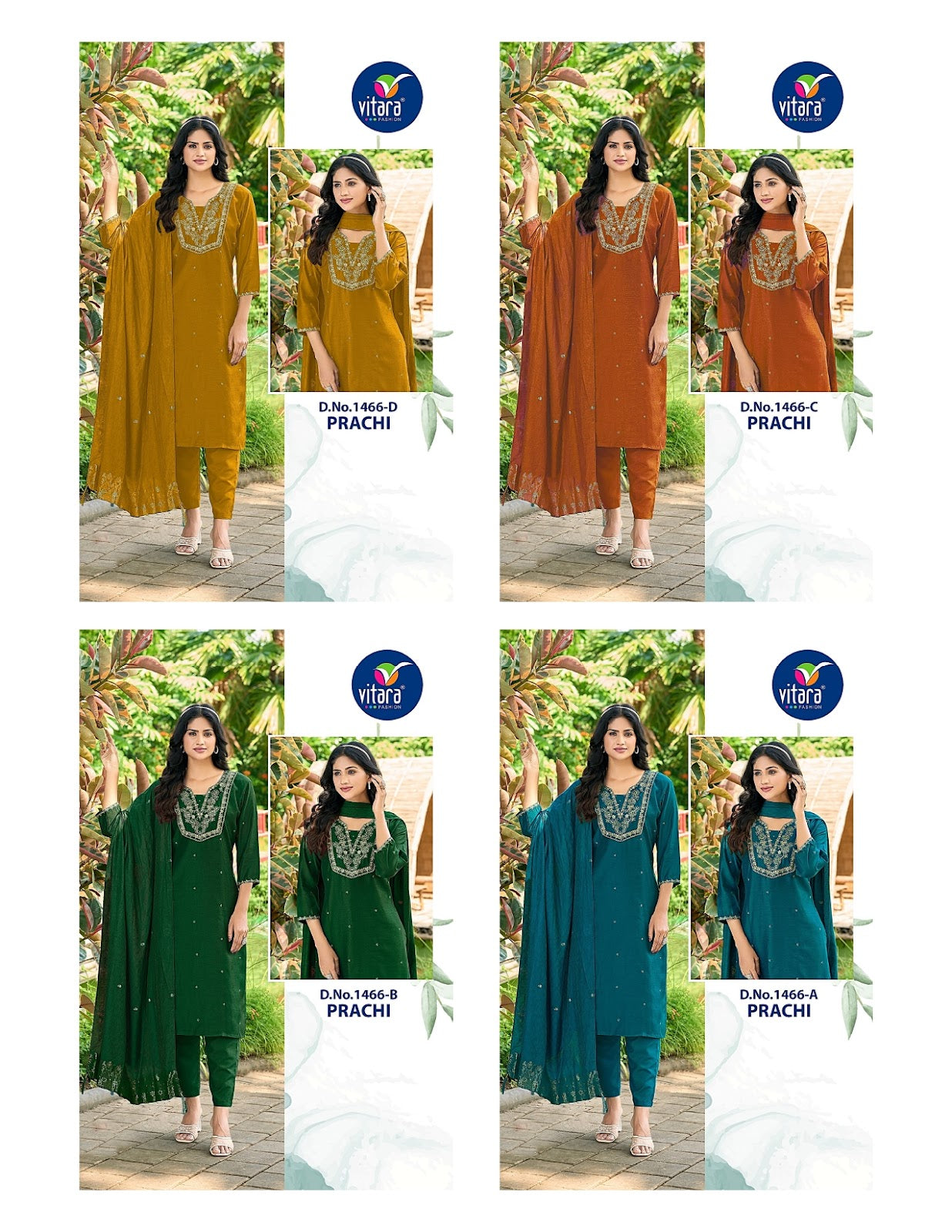 Prachi Vitara Simmer Readymade Pant Style Suits Wholesale Price