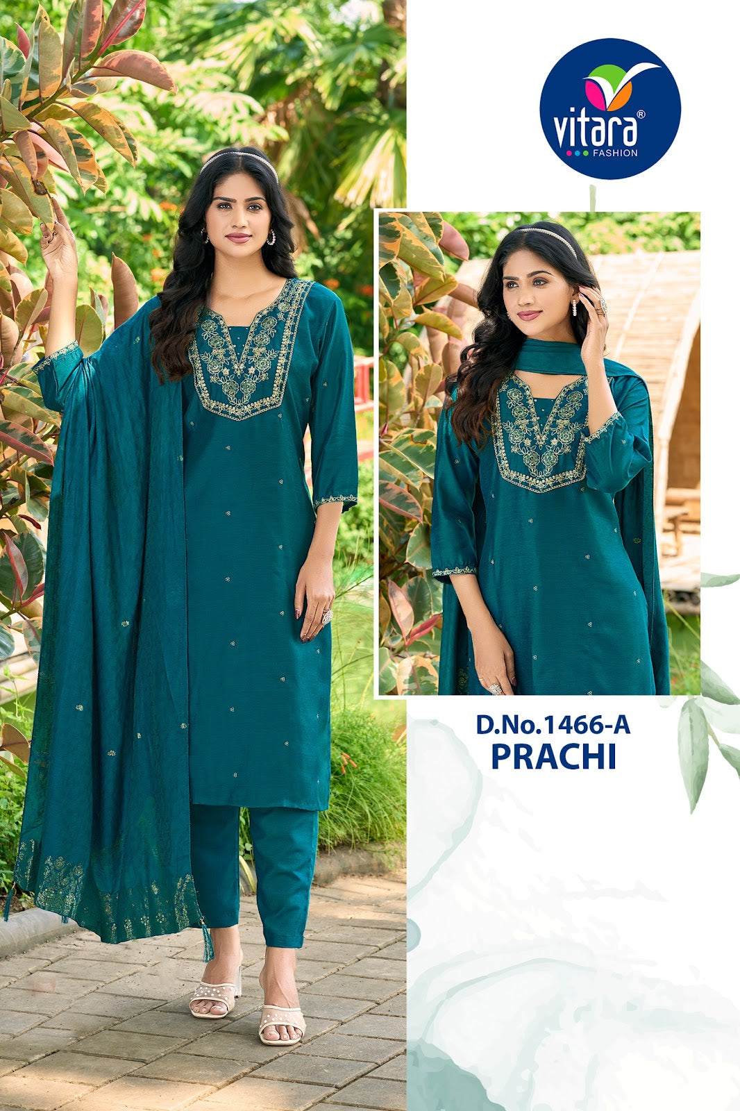 Prachi Vitara Simmer Readymade Pant Style Suits Wholesale Price