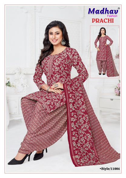 Prachi Vol 11 Madhav Fashion Readymade Cotton Patiyala Suits Wholesaler Ahmedabad