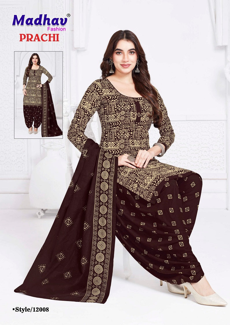 Prachi Vol 12 Madhav Fashion Cotton Dress Material Manufacturer Ahmedabad