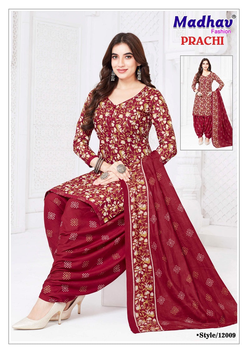 Prachi Vol 12 Madhav Fashion Cotton Dress Material Manufacturer Ahmedabad