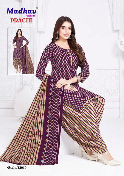 Prachi Vol 12 Madhav Fashion Cotton Dress Material Manufacturer Ahmedabad