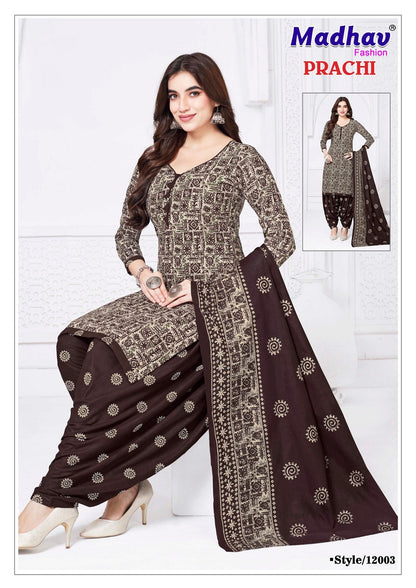 Prachi Vol 12 Madhav Fashion Cotton Dress Material Manufacturer Ahmedabad