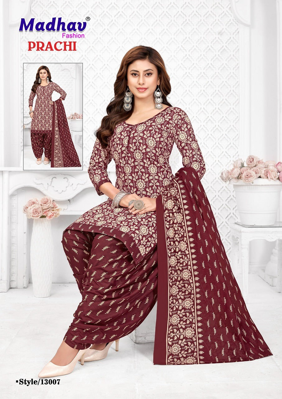Prachi Vol 13 Madhav Fashion Cotton Dress Material Wholesale Price