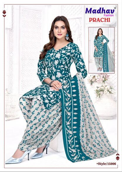Prachi Vol 15 Madhav Fashion Cotton Dress Material Exporter India