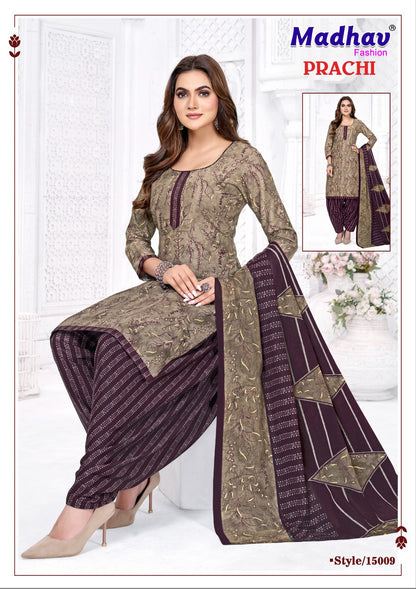 Prachi Vol 15 Madhav Fashion Cotton Dress Material Exporter India