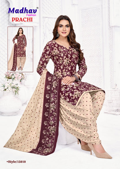 Prachi Vol 15 Madhav Fashion Cotton Dress Material Exporter India