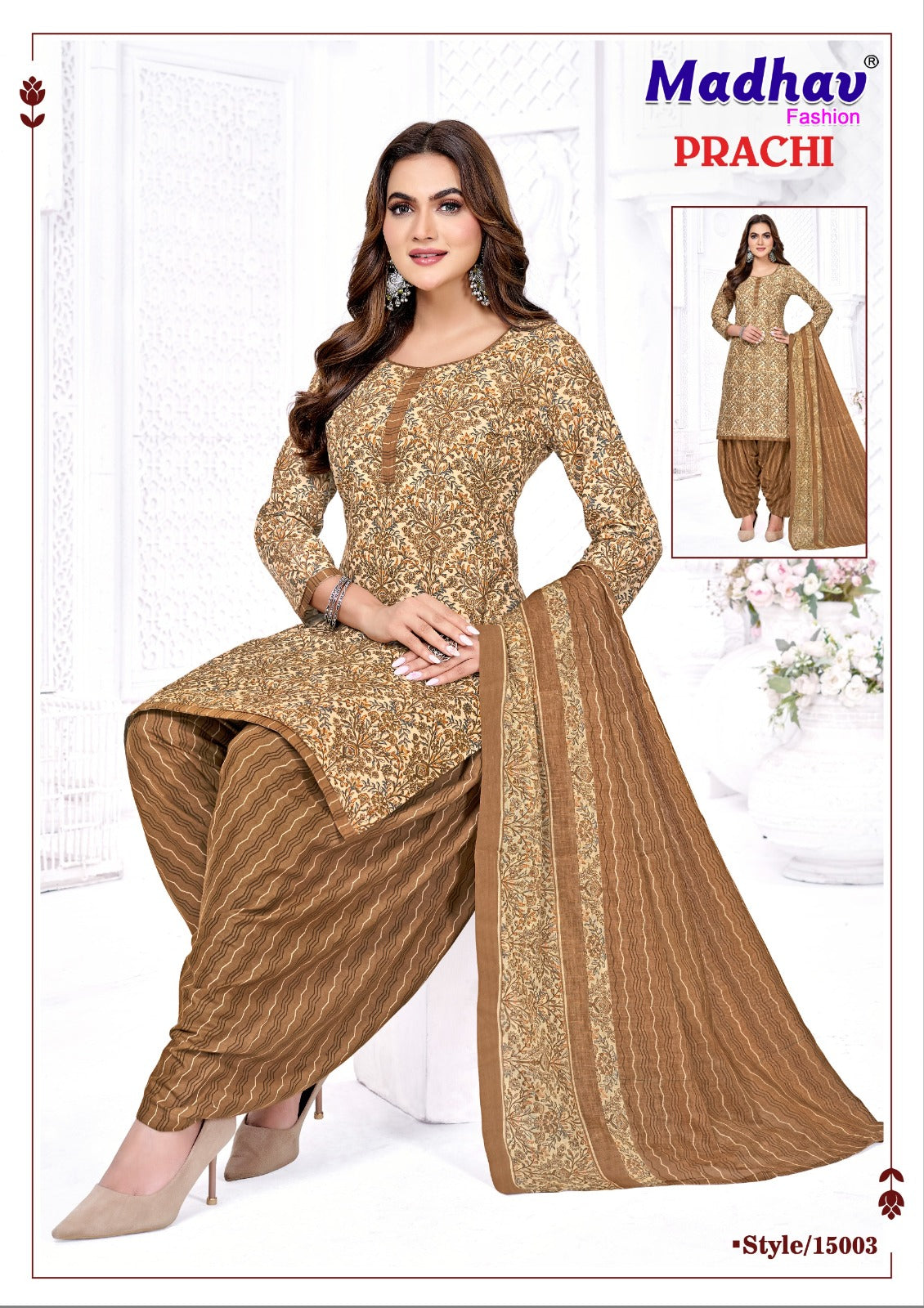 Prachi Vol 15 Madhav Fashion Cotton Dress Material Exporter India