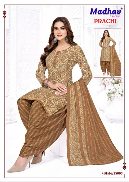 Prachi Vol 15 Madhav Fashion Cotton Dress Material Exporter India