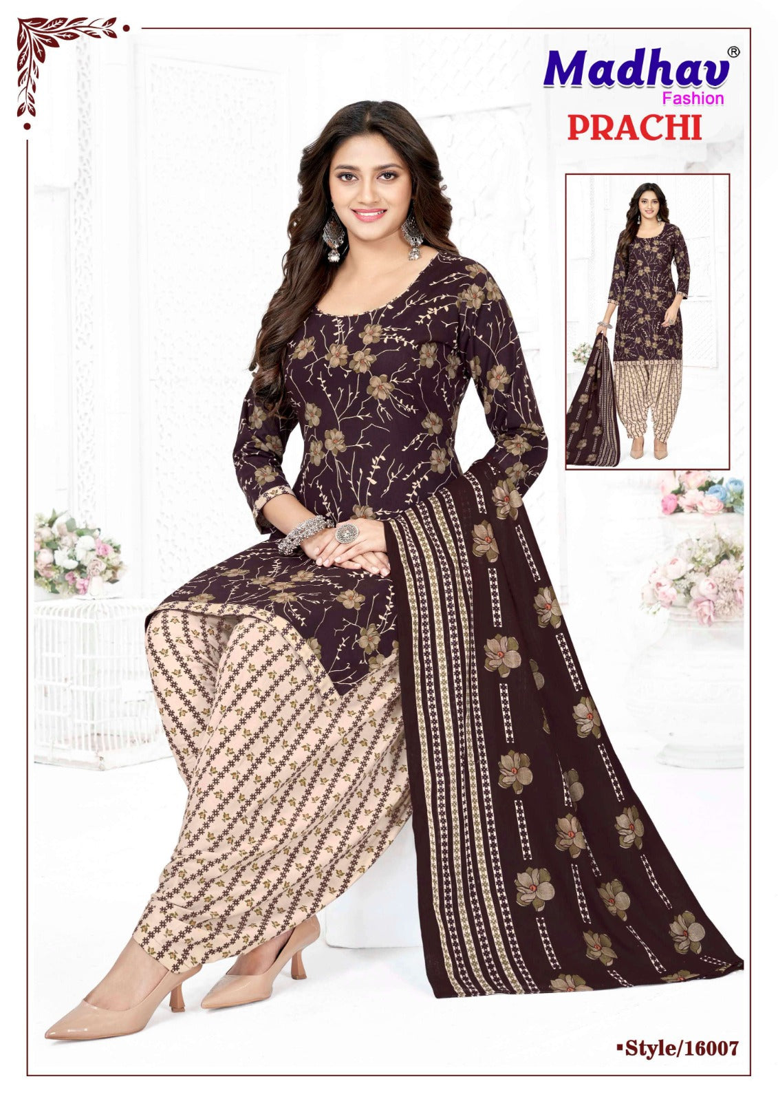 Prachi Vol 16 Madhav Fashion Cotton Dress Material Supplier Ahmedabad