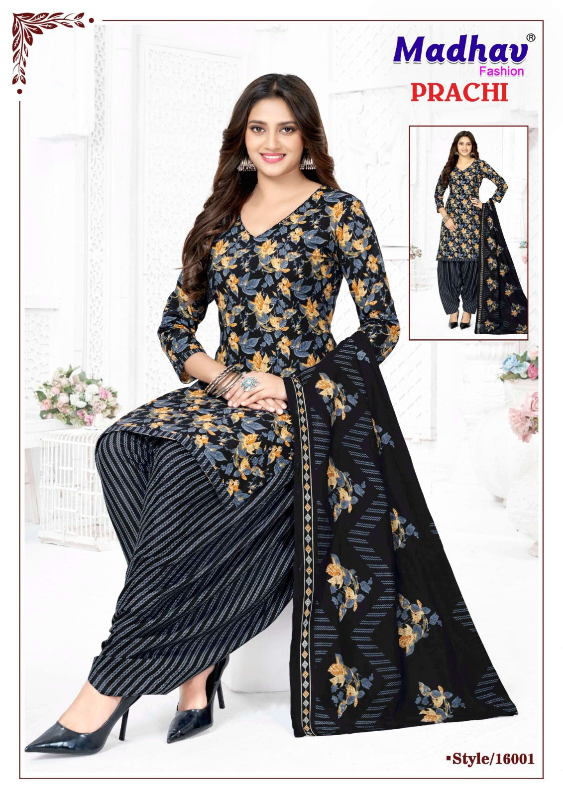 Prachi Vol 16 Madhav Fashion Cotton Dress Material Supplier Ahmedabad